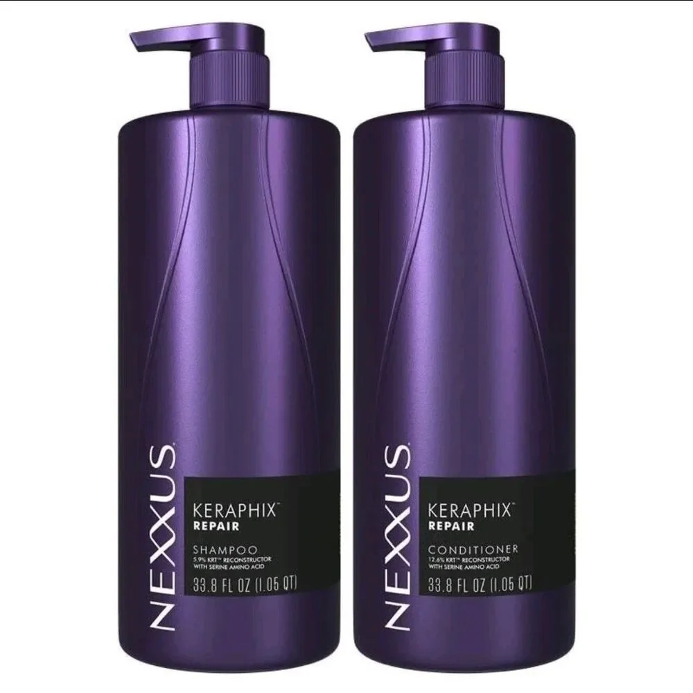 Nexxus KERAPHIX Shampoo & Conditioner 2 Pack for Damaged Hair Repair 33.8oz Each